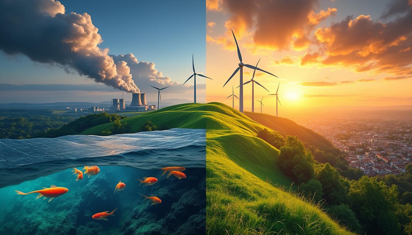 Illustration: Les sources d’énergie et leurs émissions dans le bilan énergétique