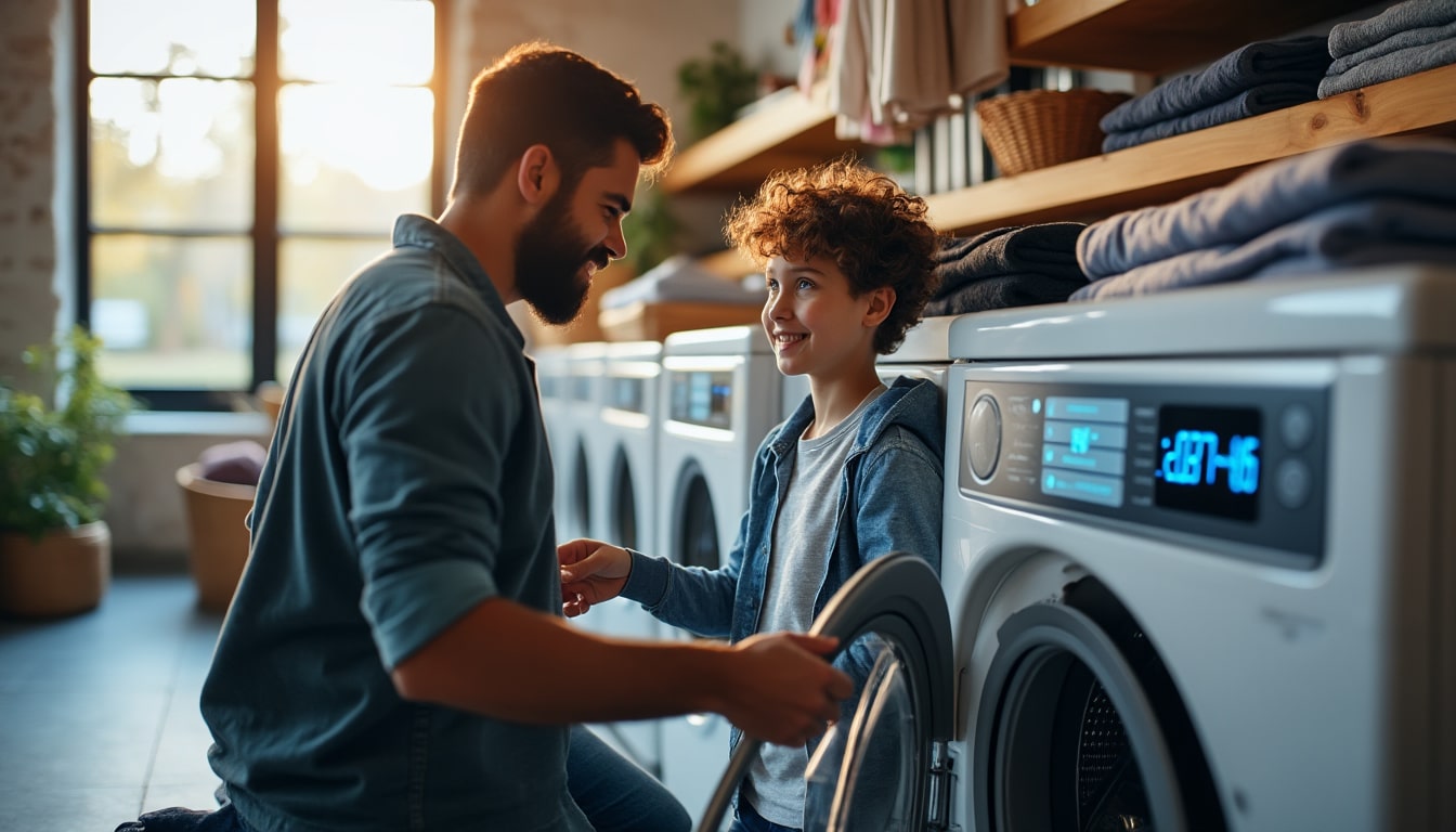 Illustration: Chiffres clés et facteurs influençant la consommation électrique de la machine à laver