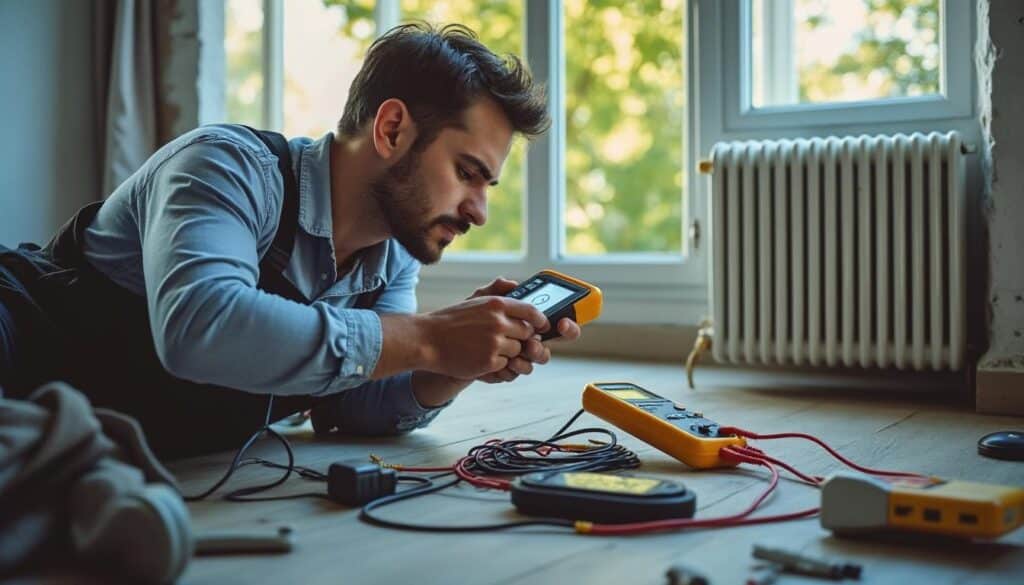 Diagnostic électrique du radiateur en panne partielle : guide complet