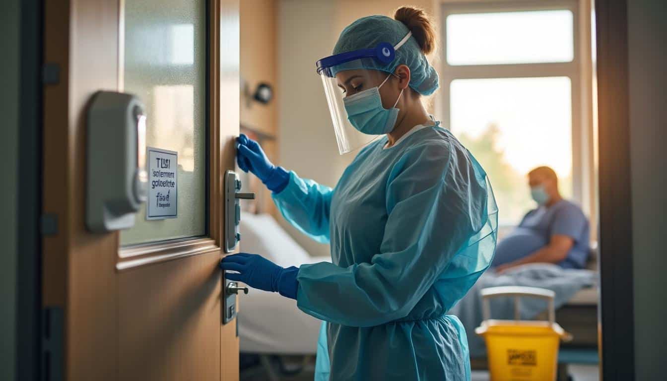 Illustration: Les mesures complémentaires et précautions indispensables lors d’une isolation de la gouttelette