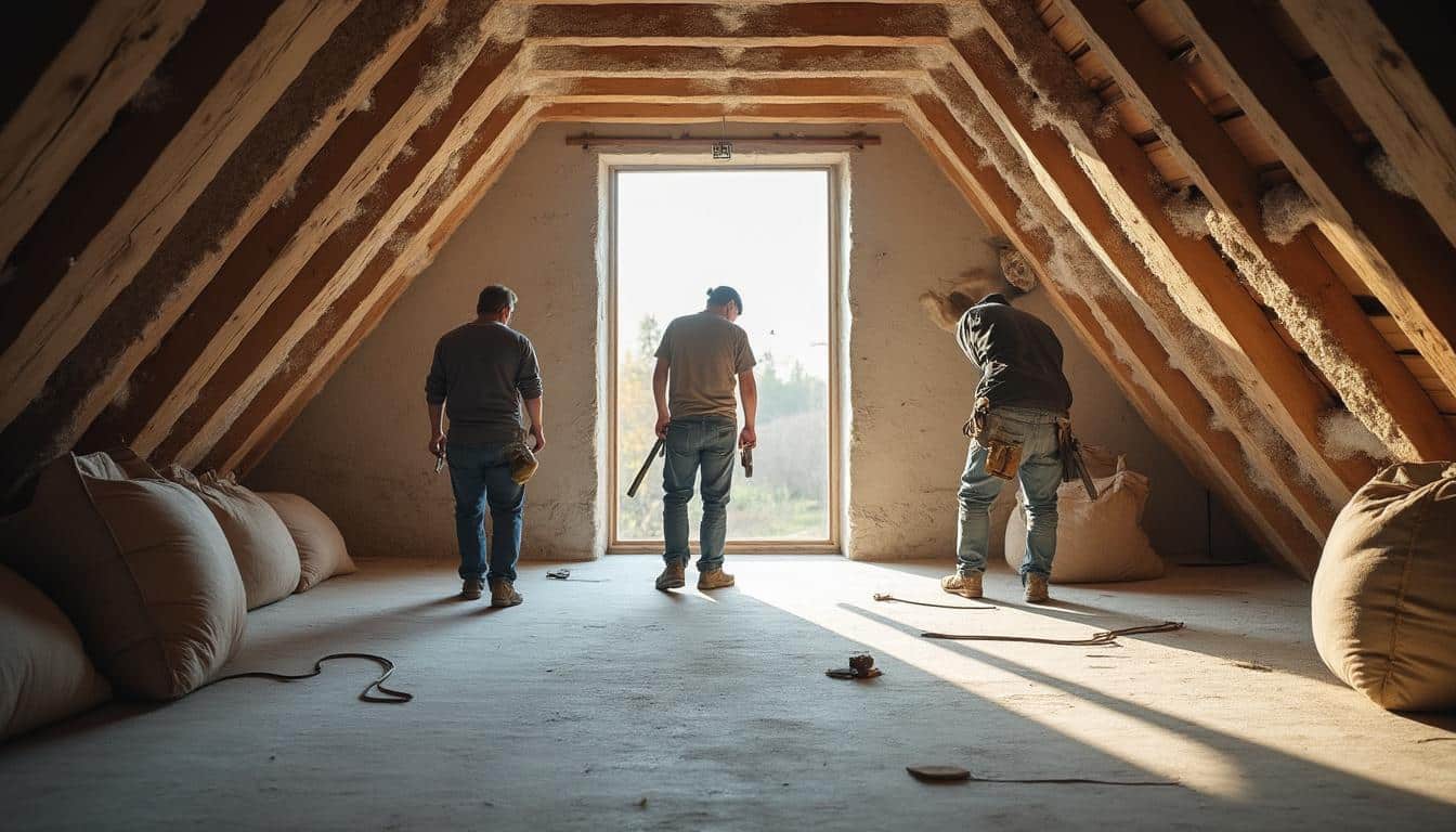 Illustration: Où et comment utiliser l’isolation par flocage dans votre maison ?