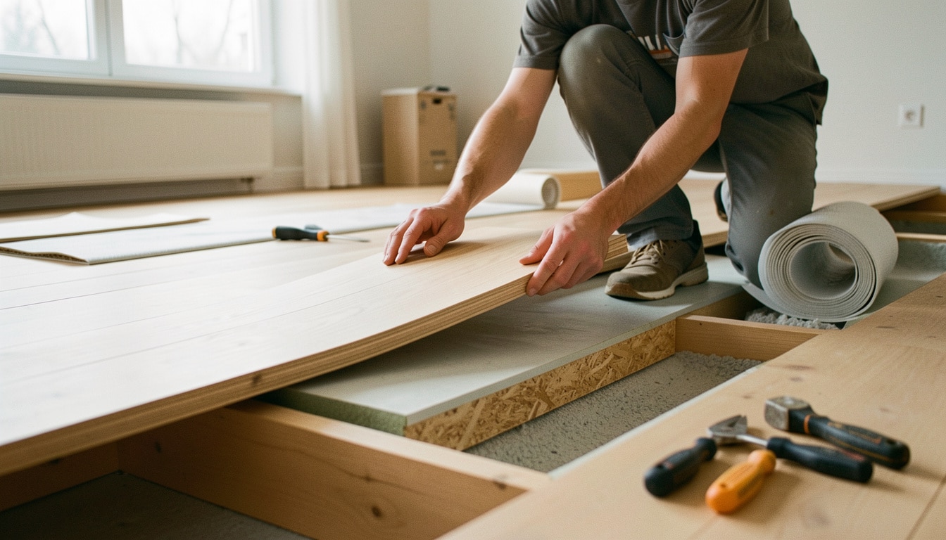 Isolation phonique d’un plancher en bois sans tout refaire
